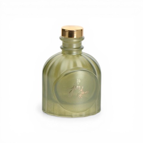 BOTTIGLIA DIFFUSORE TAPPO ORO H.8 VERDE